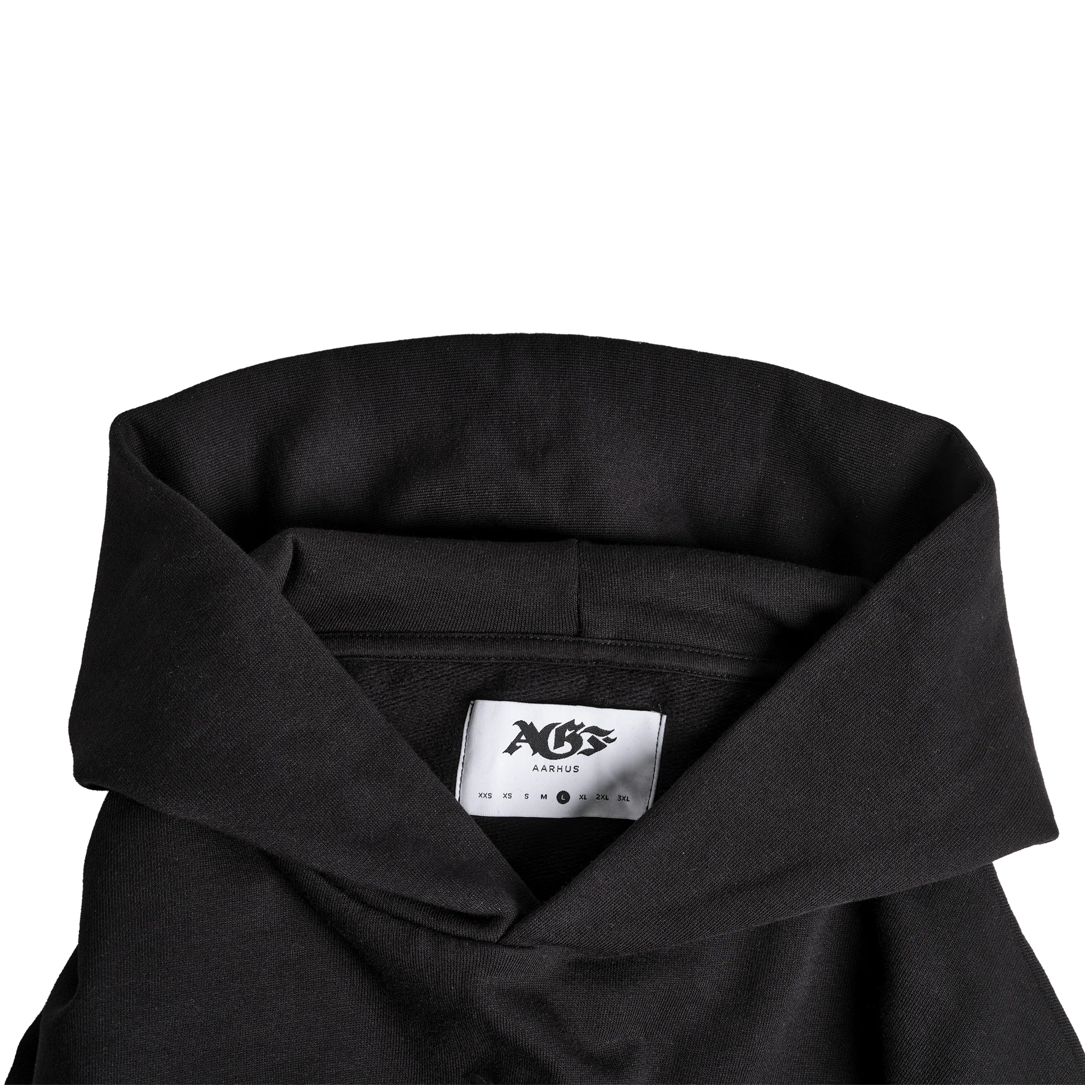 AGF Clean Gothic Oversize Fit Sweat Hoodie - Black - Image 3