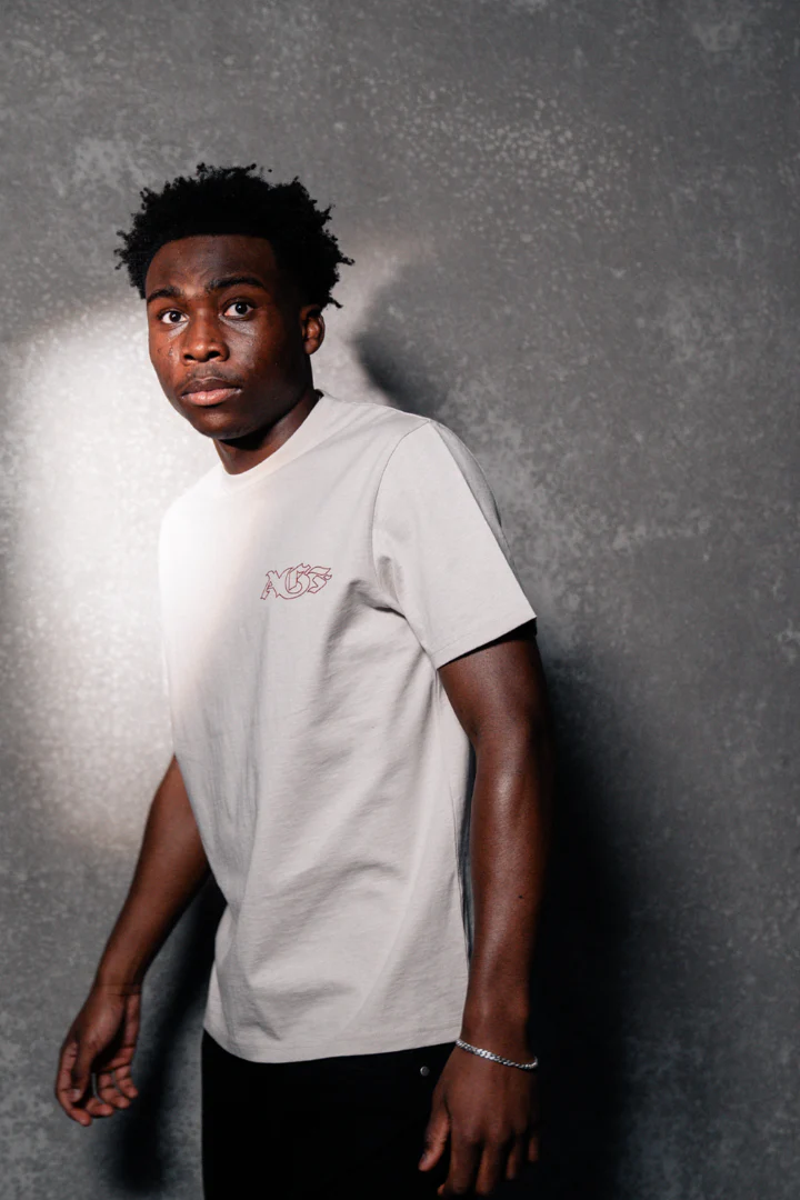 AGF x 1880 Blockstyle Regular Fit Tee - Moonbeam - Image 6