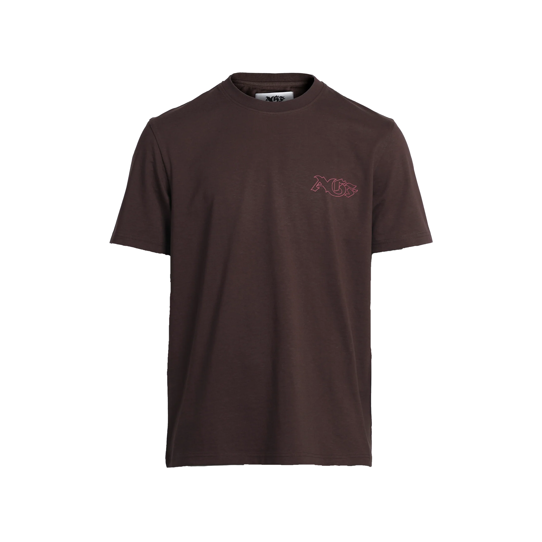 AGF x 1880 Blockstyle Regular Fit SS Tee - Seal Brown