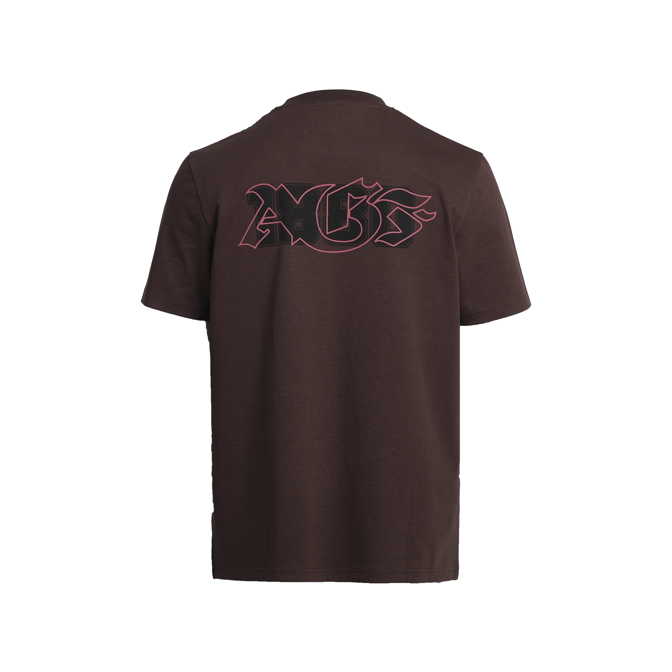 AGF x 1880 Blockstyle Regular Fit SS Tee - Seal Brown - Image 2