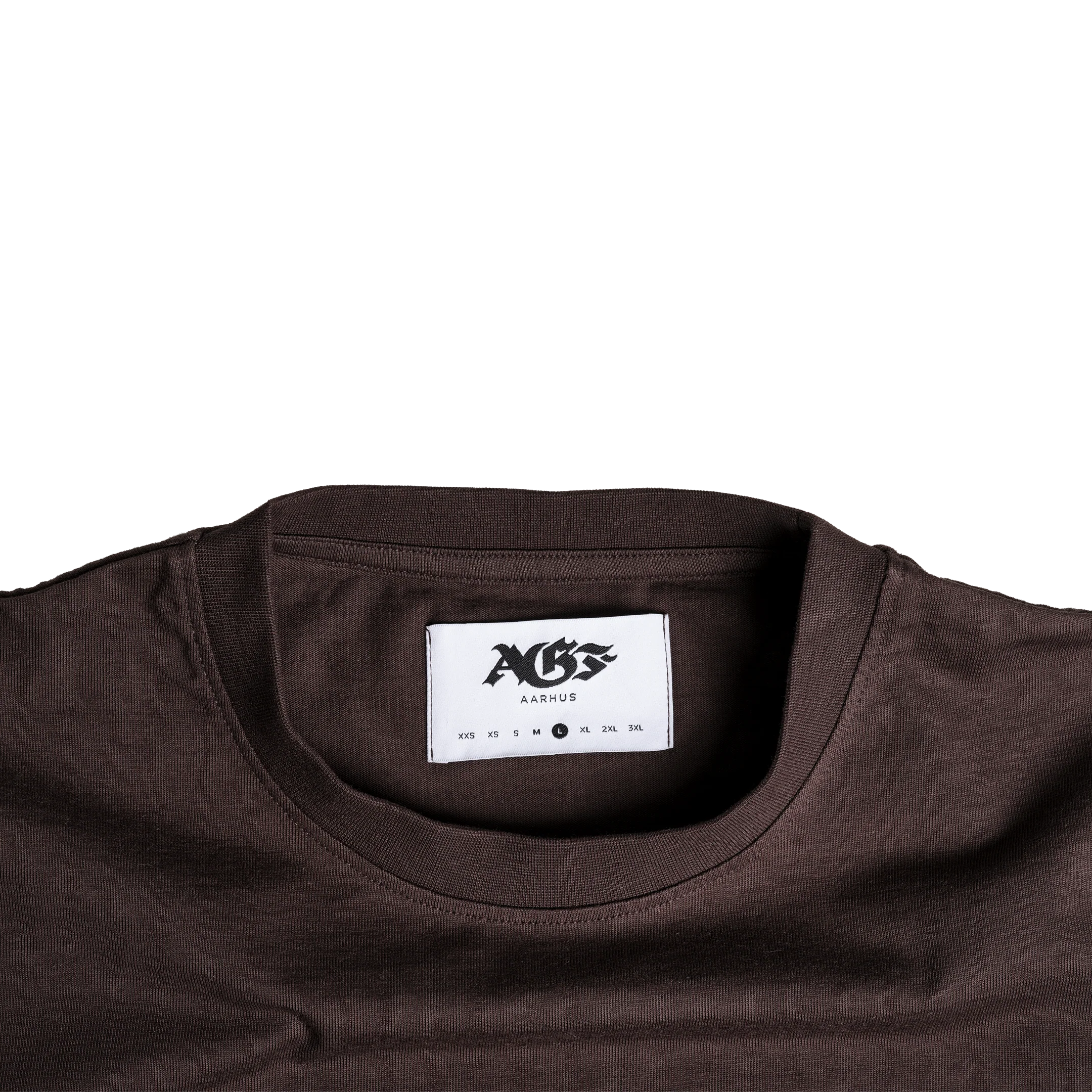 AGF x 1880 Blockstyle Regular Fit SS Tee - Seal Brown - Image 3