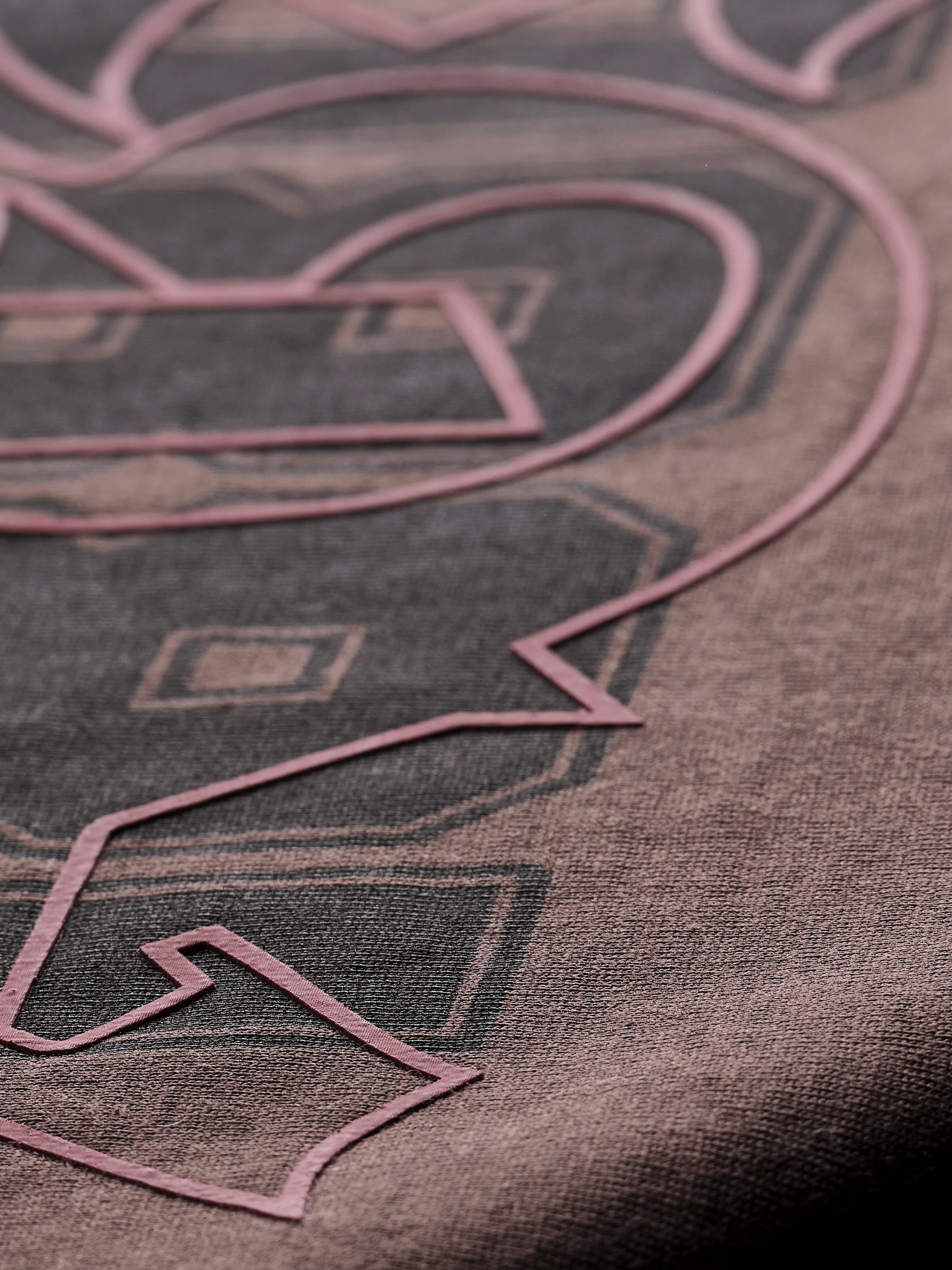 AGF x 1880 Blockstyle Regular Fit SS Tee - Seal Brown - Image 5
