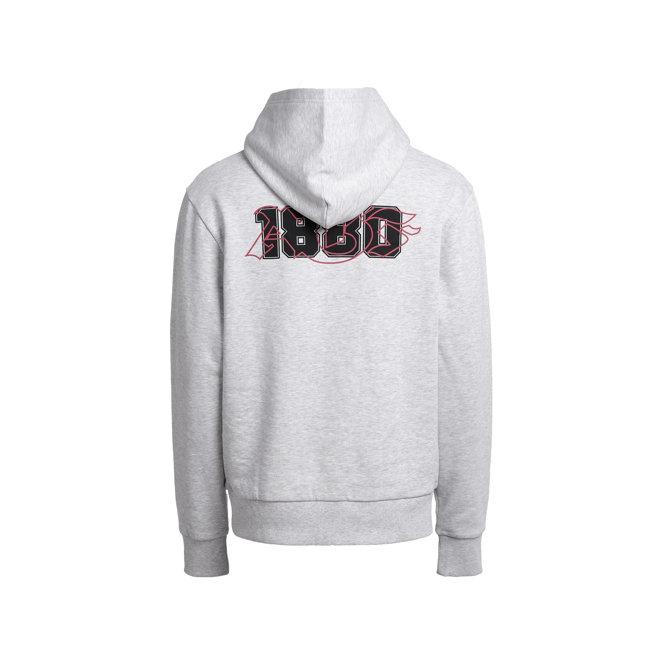 AGF x 1880 Blockstyle Regular Fit Sweat Hoodie - Cloud grey