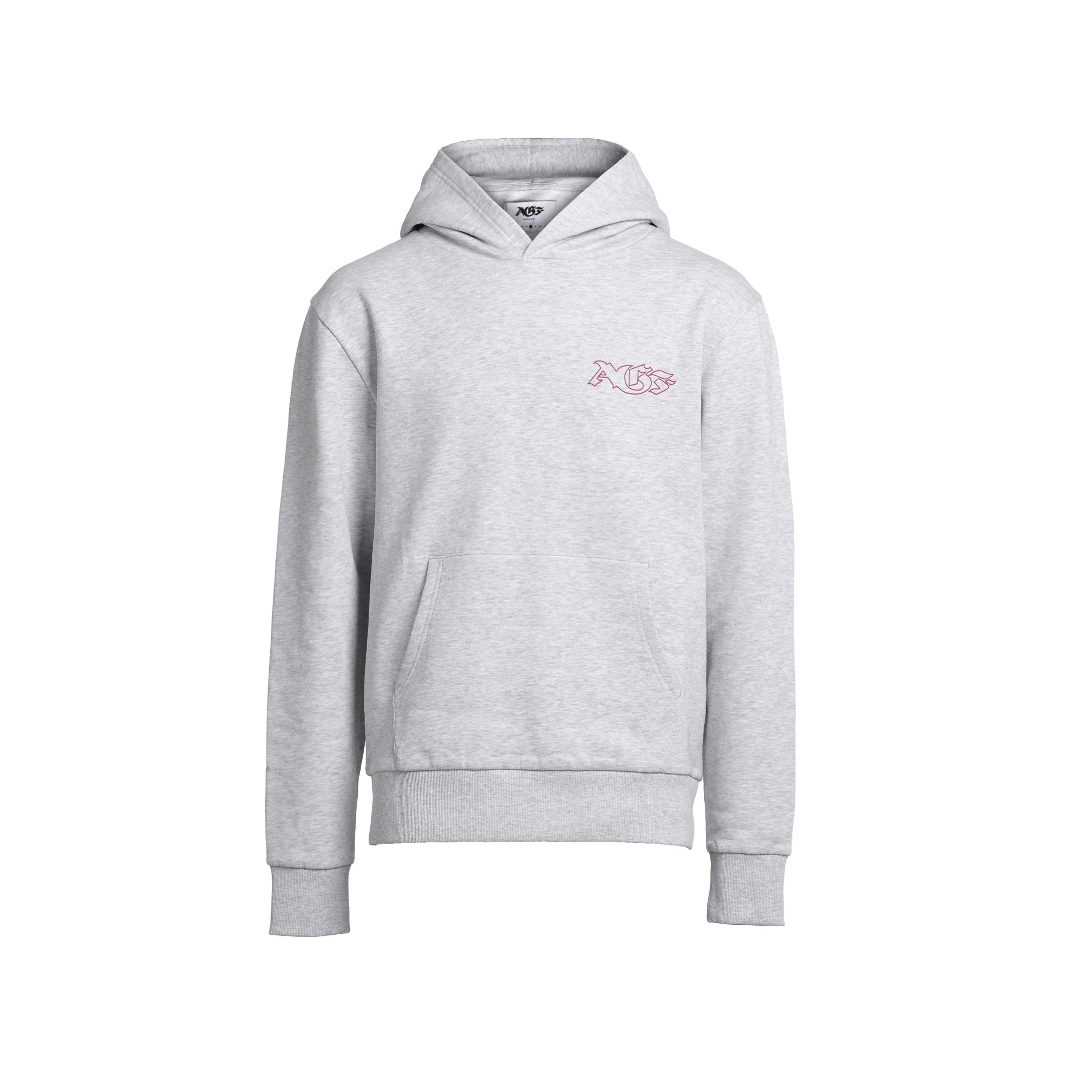 AGF x 1880 Blockstyle Regular Fit Sweat Hoodie - Cloud grey - Image 2