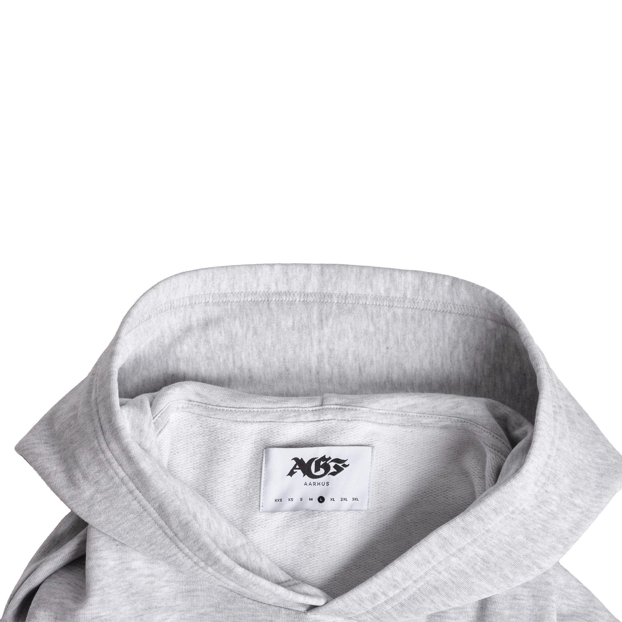AGF x 1880 Blockstyle Regular Fit Sweat Hoodie - Cloud grey - Image 3