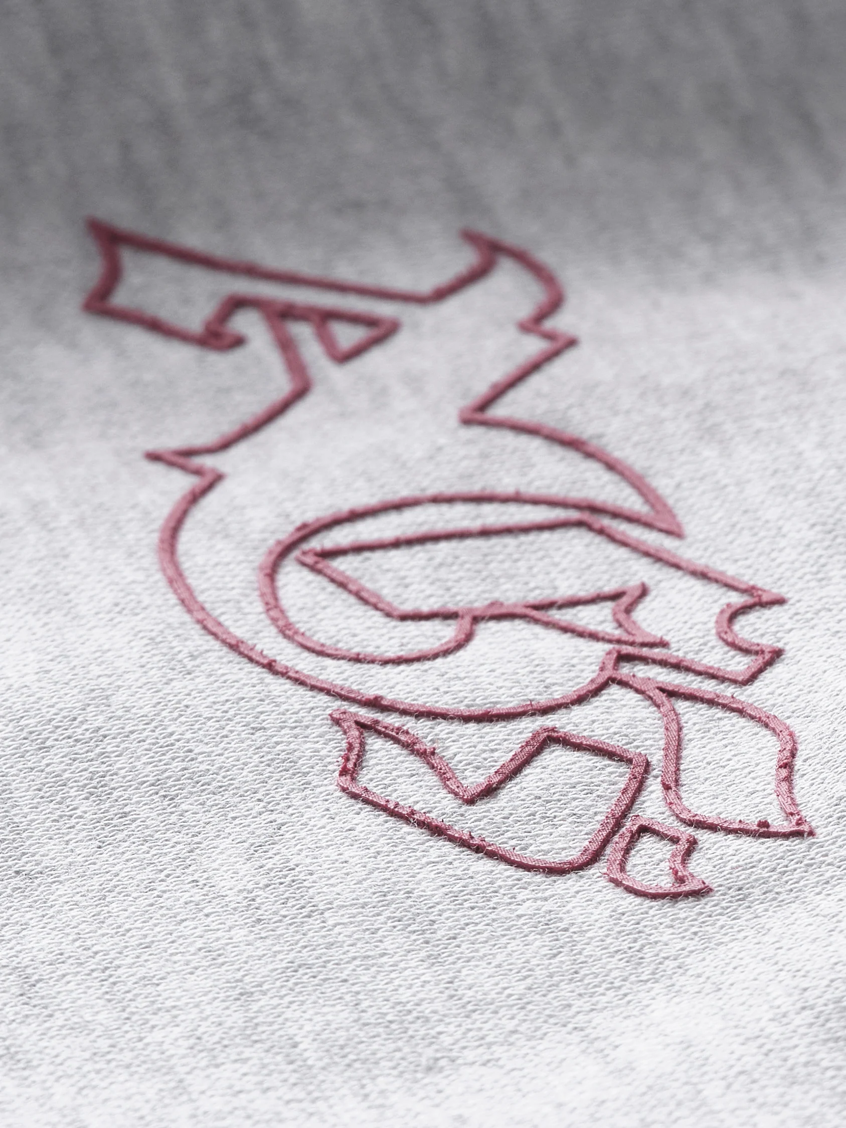 AGF x 1880 Blockstyle Regular Fit Sweat Hoodie - Cloud grey - Image 6