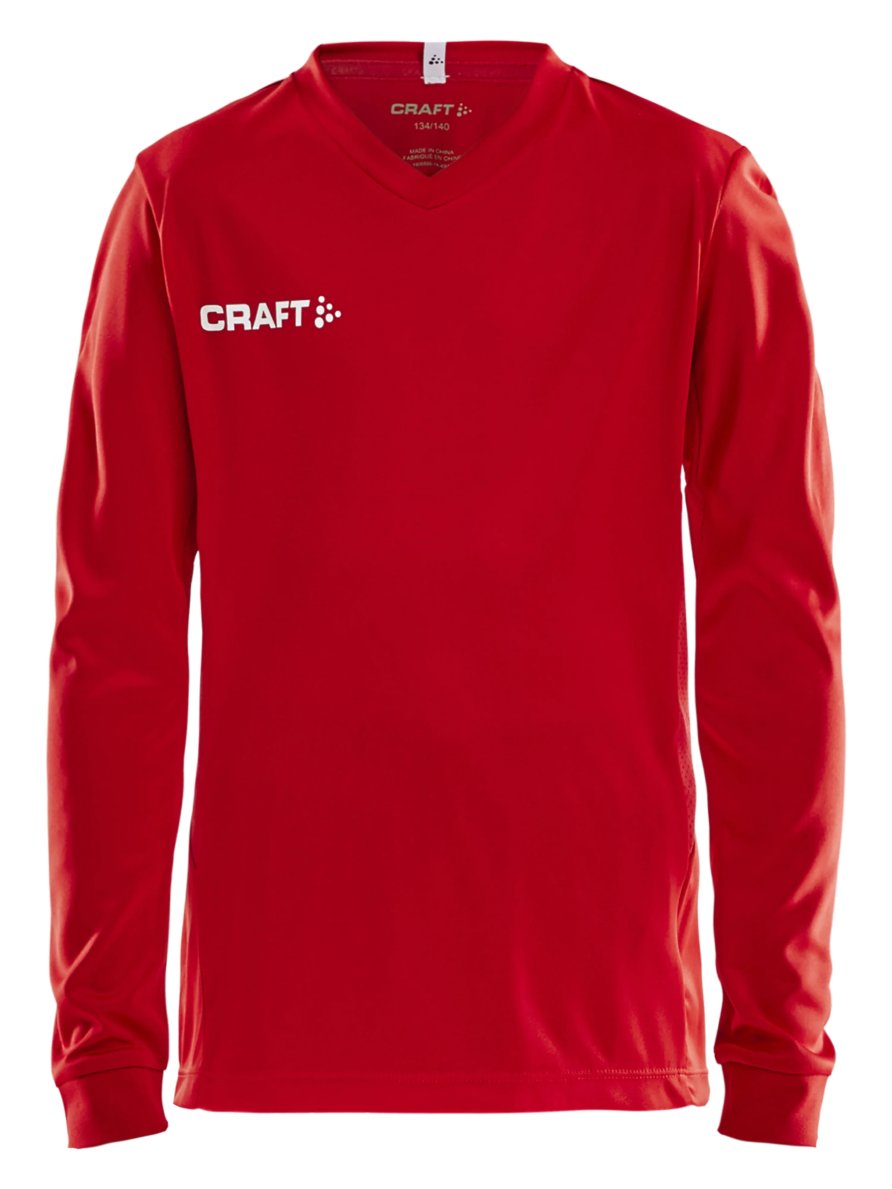 Craft Squad Go Jersey Solid Langærmet Rød, Barn (1880 - B2B)
