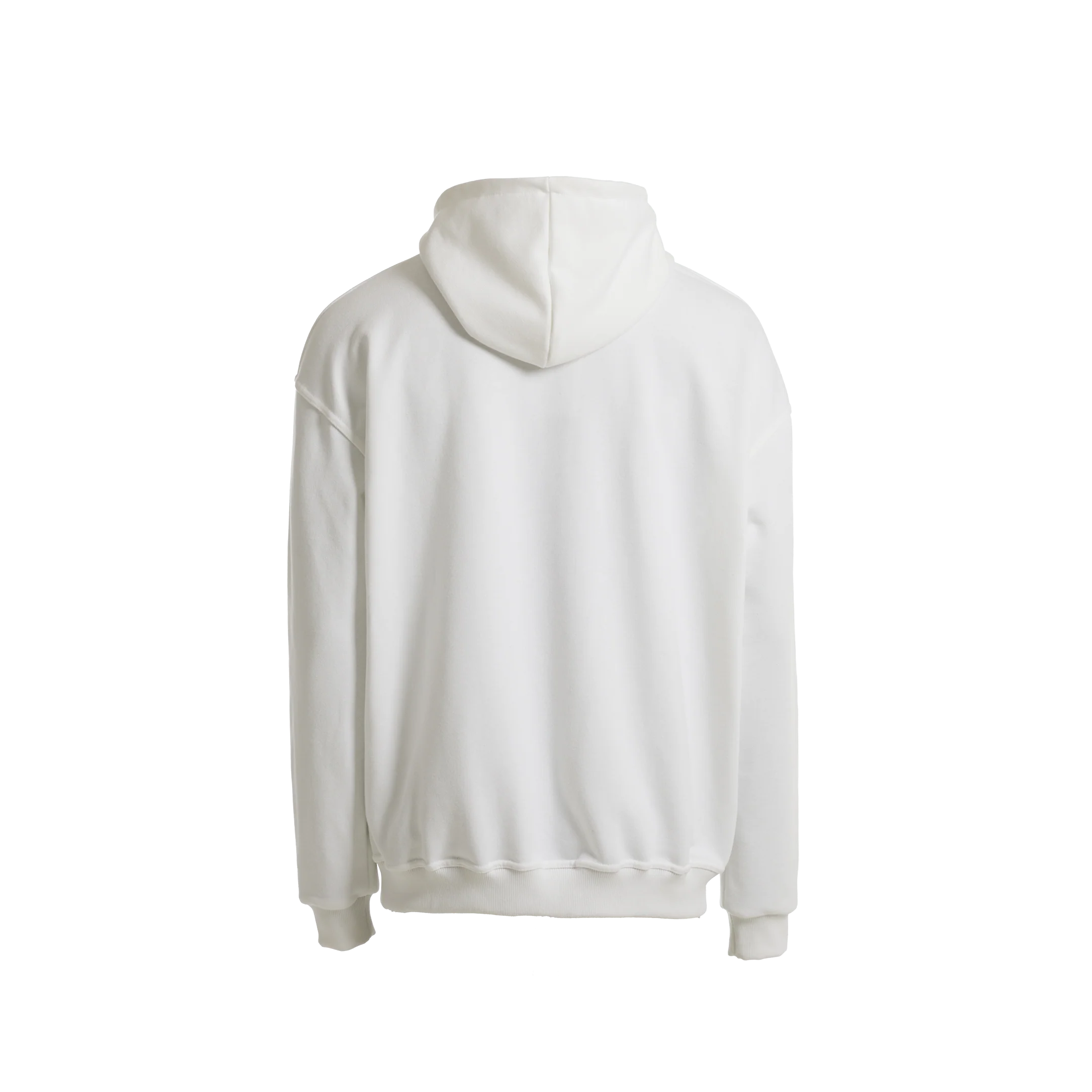 Oversize Hoodie Gotisk Logo - Hvid - Image 2