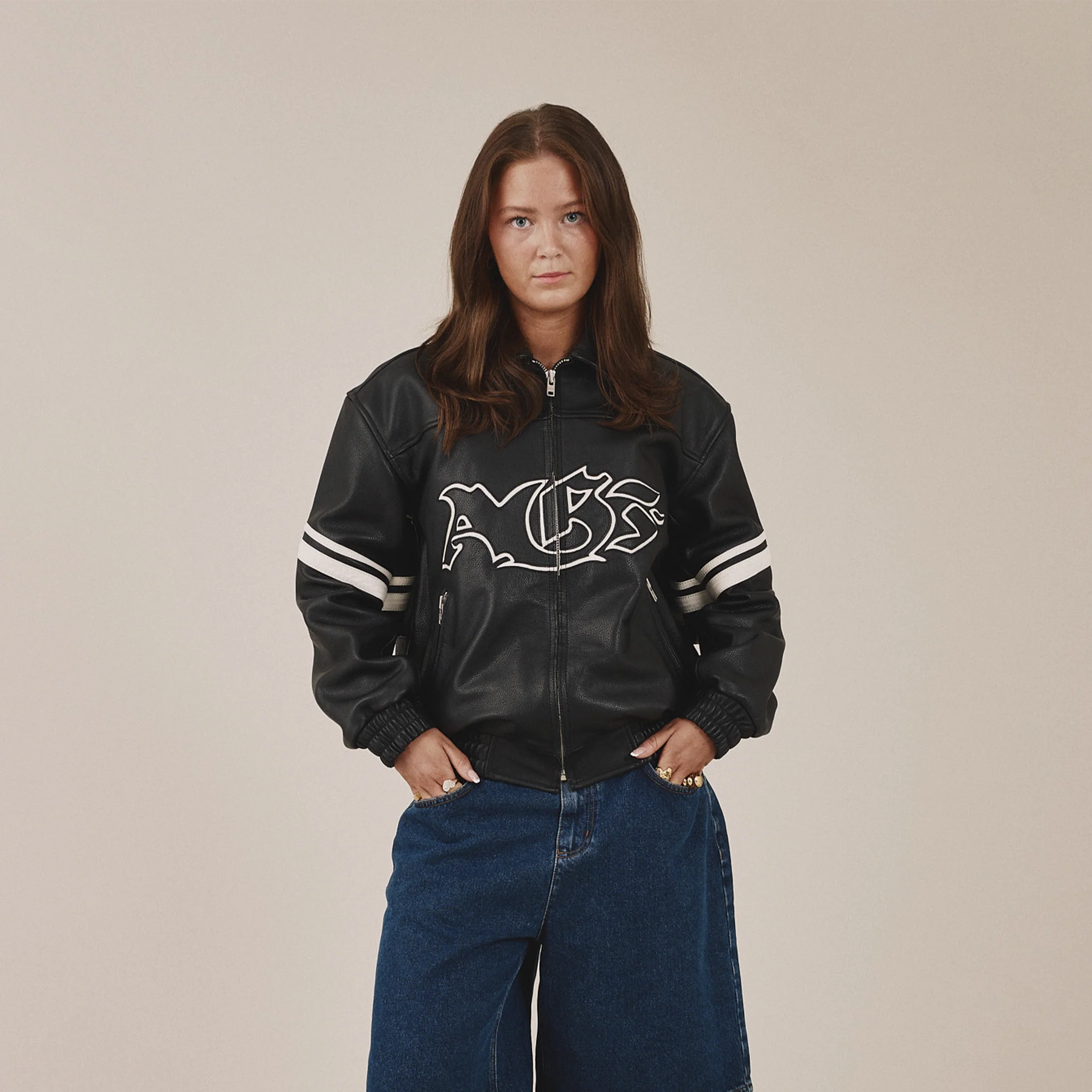 AGF x PALAIS Oversized Leather Jacket - Image 4