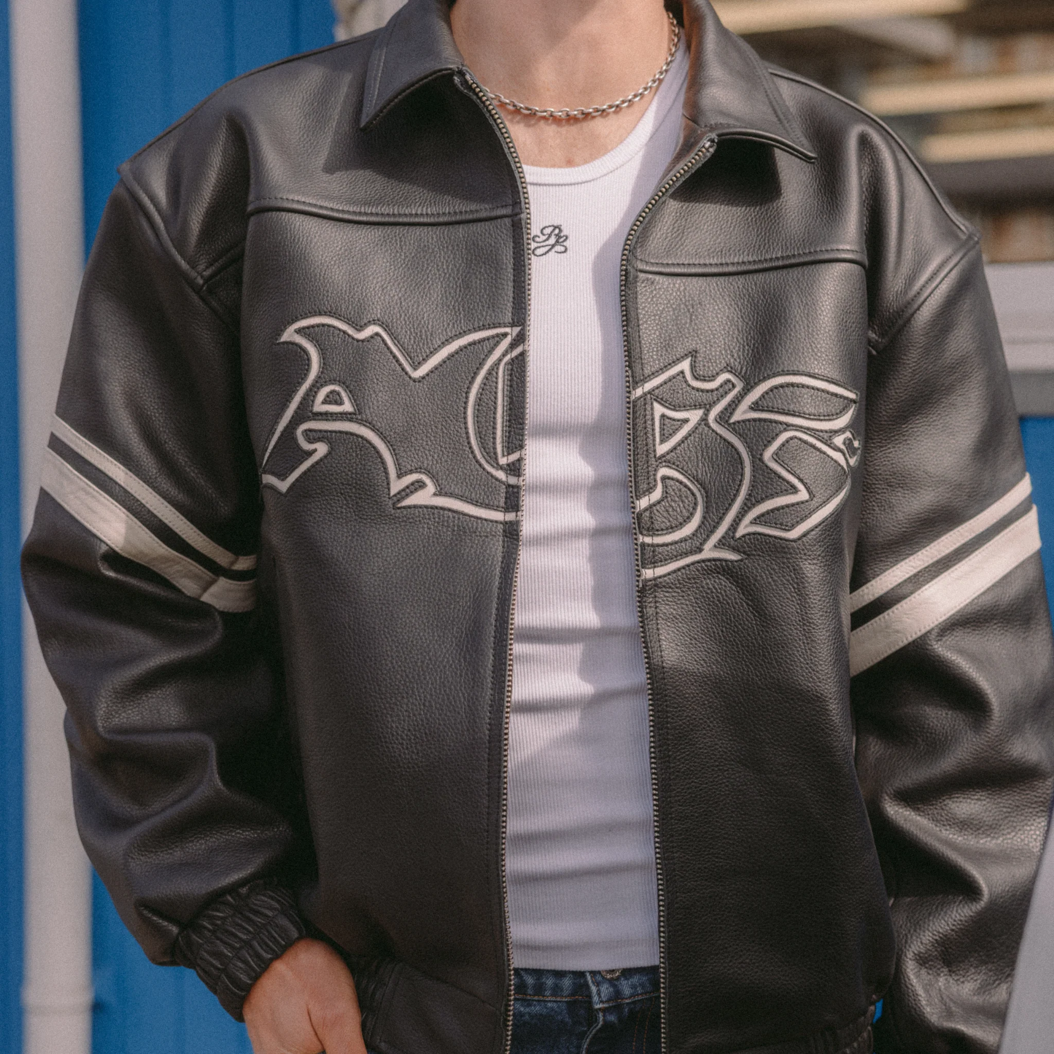 AGF x PALAIS Oversized Leather Jacket - Image 8