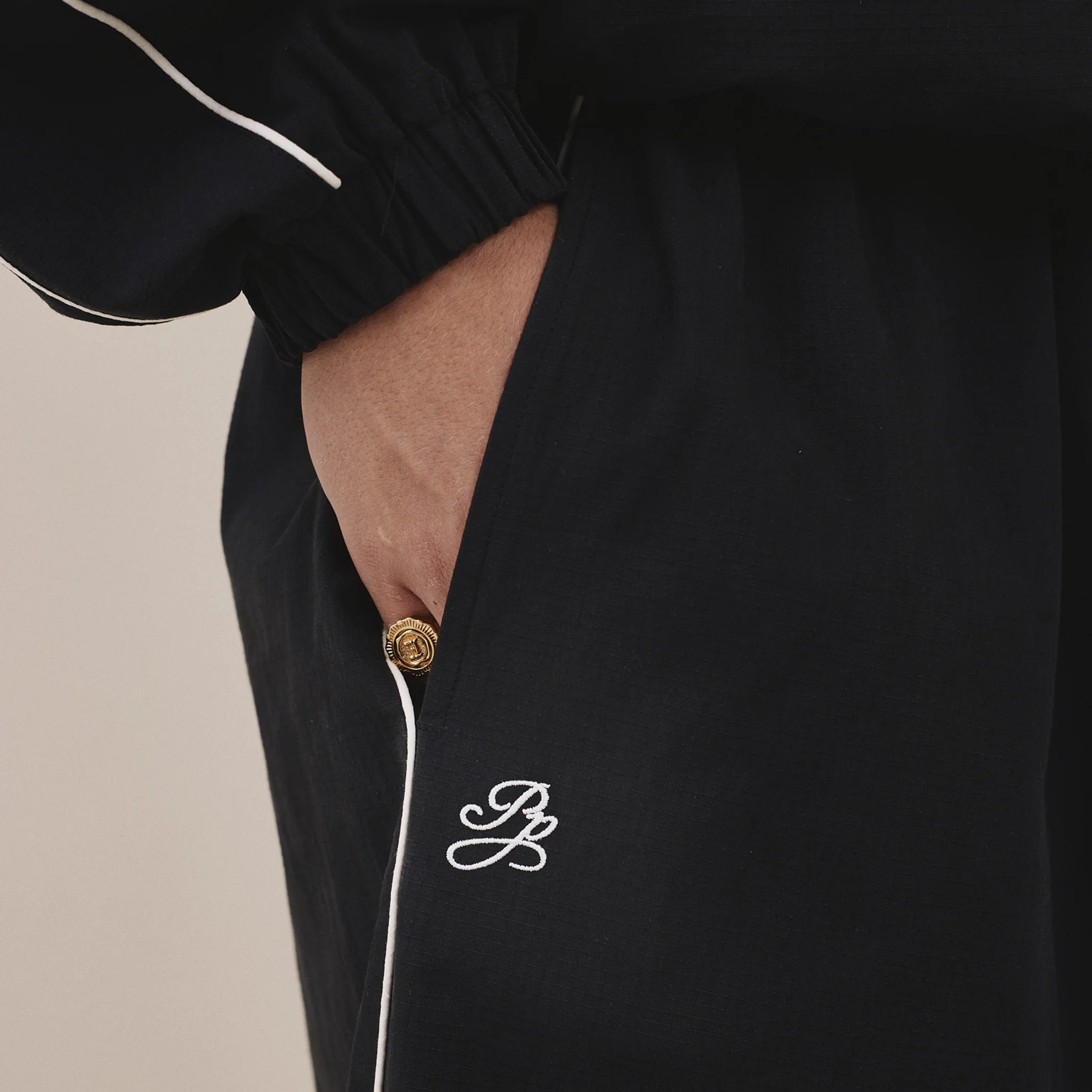 AGF x PALAIS Oversized Track Pants - Black - Image 10