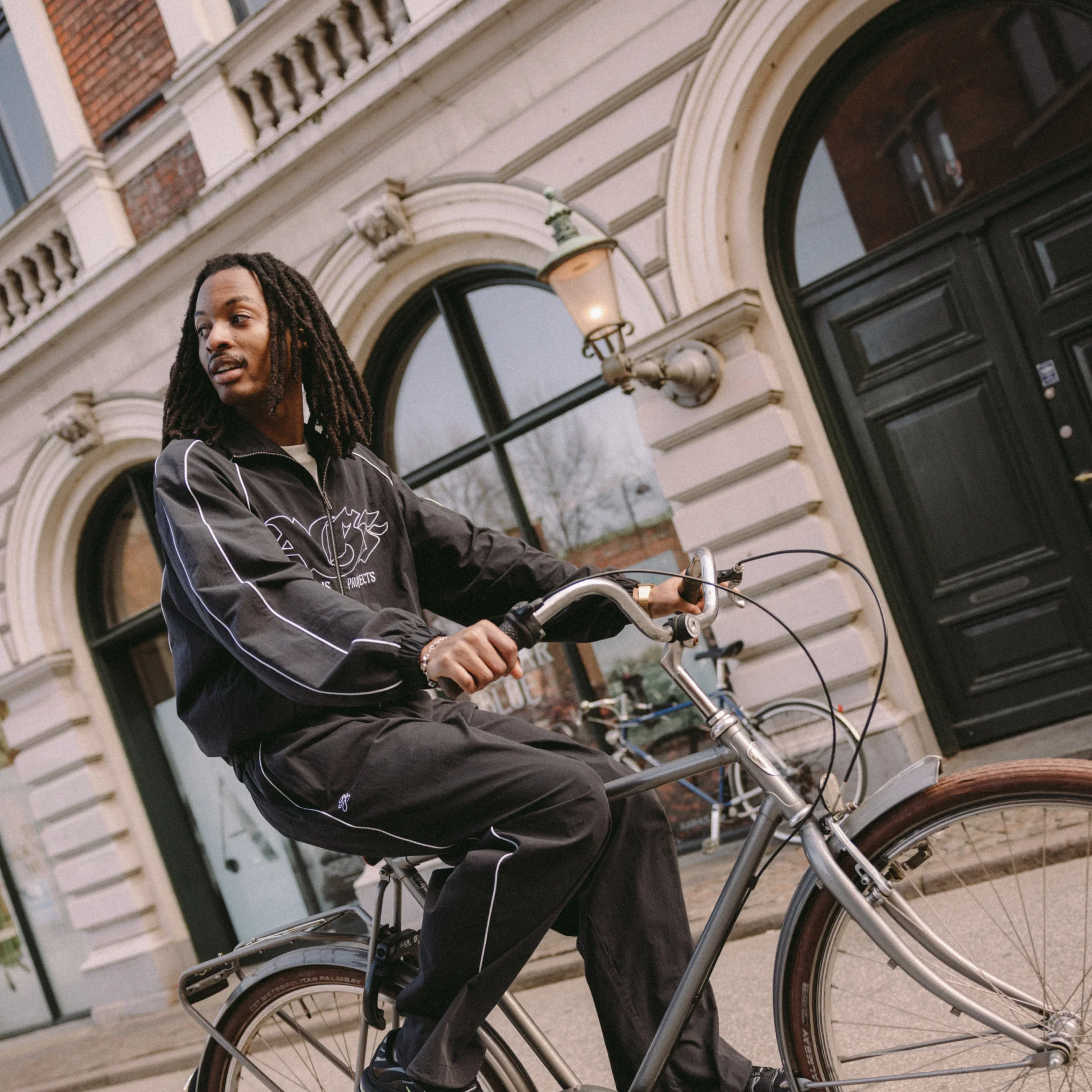 AGF x PALAIS Oversized Track Pants - Black - Image 6