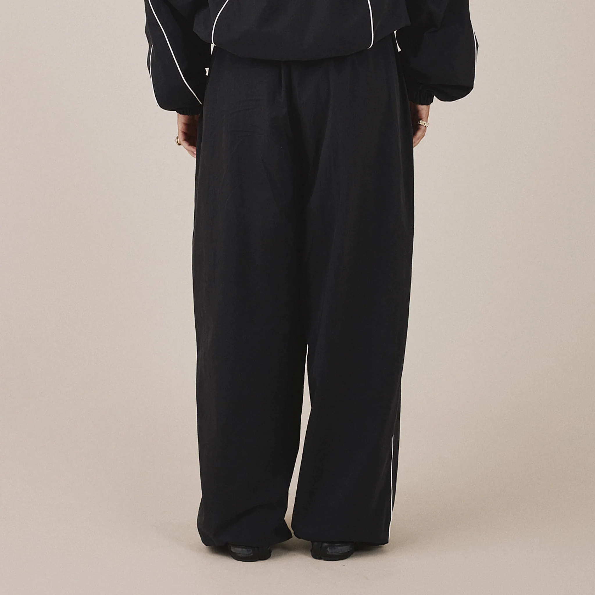 AGF x PALAIS Oversized Track Pants - Black - Image 9